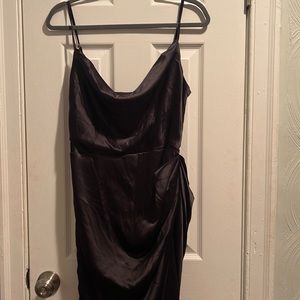 Black silk dress